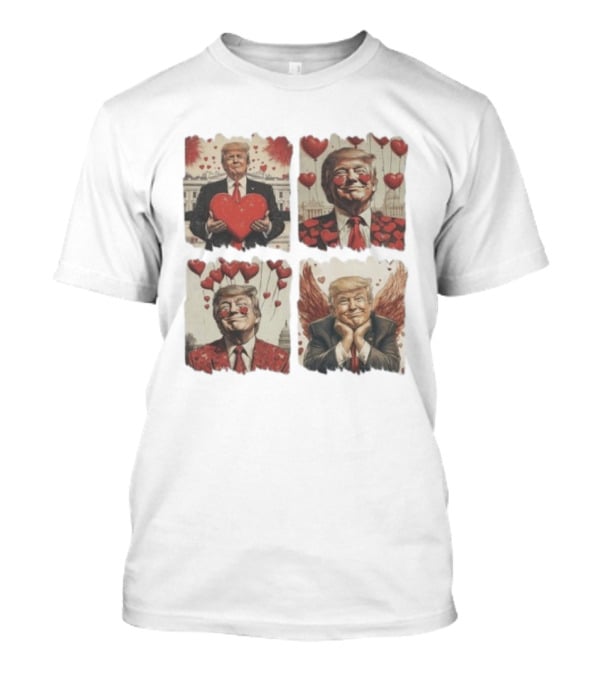 Trump 4 Square Valentine T-Shirt