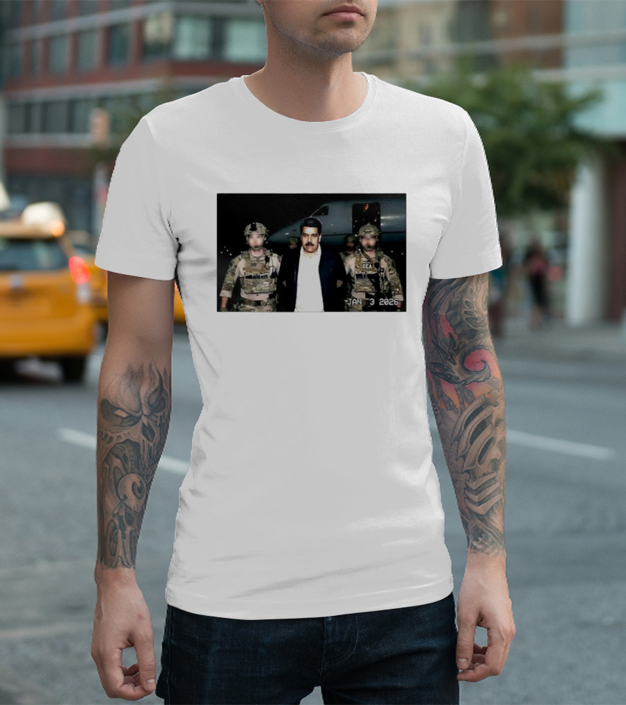 Nicolas Maduro Arrested DEA January 3 2026 T-Shirt