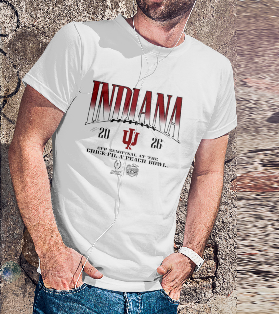 Indiana Hoosiers 2026 CFP Semifinal Chick Fil A Peach Bowl T-Shirt
