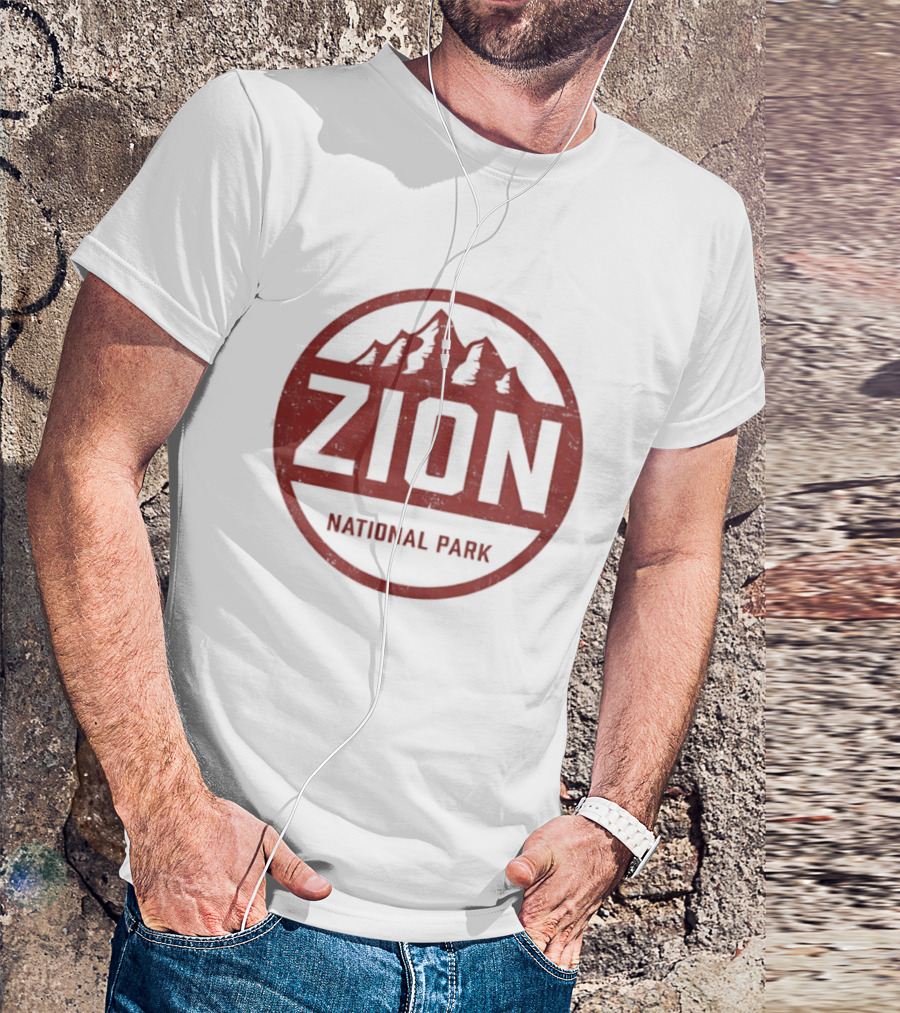 Zion National Park Utah Mountain Rustic T-Shirt