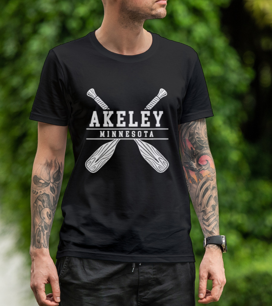 Akeley Minnesota Lake Paddle Adventure Outdoor Nature T-Shirt