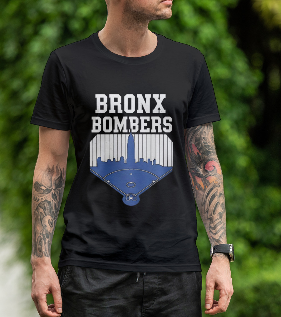 Bronx Bombers Baseball Skyline T-Shirt