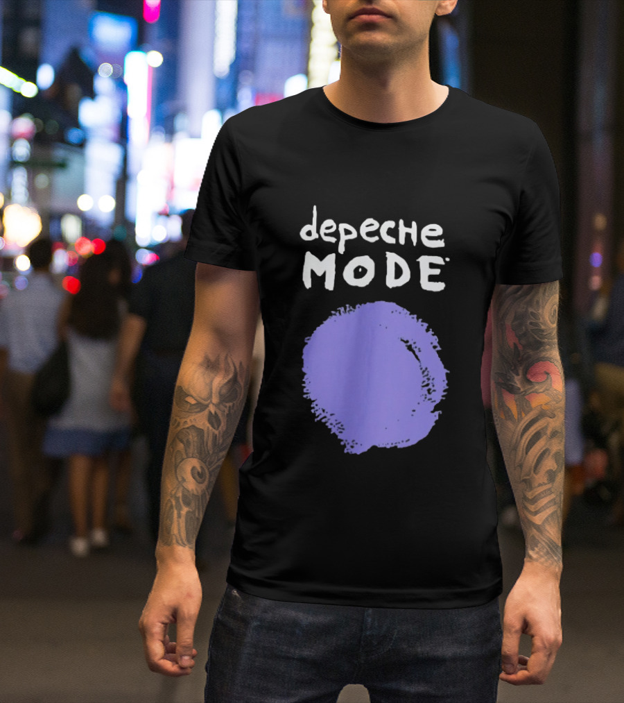 Depeche Mode Devotional Band Purple Circle T-Shirt