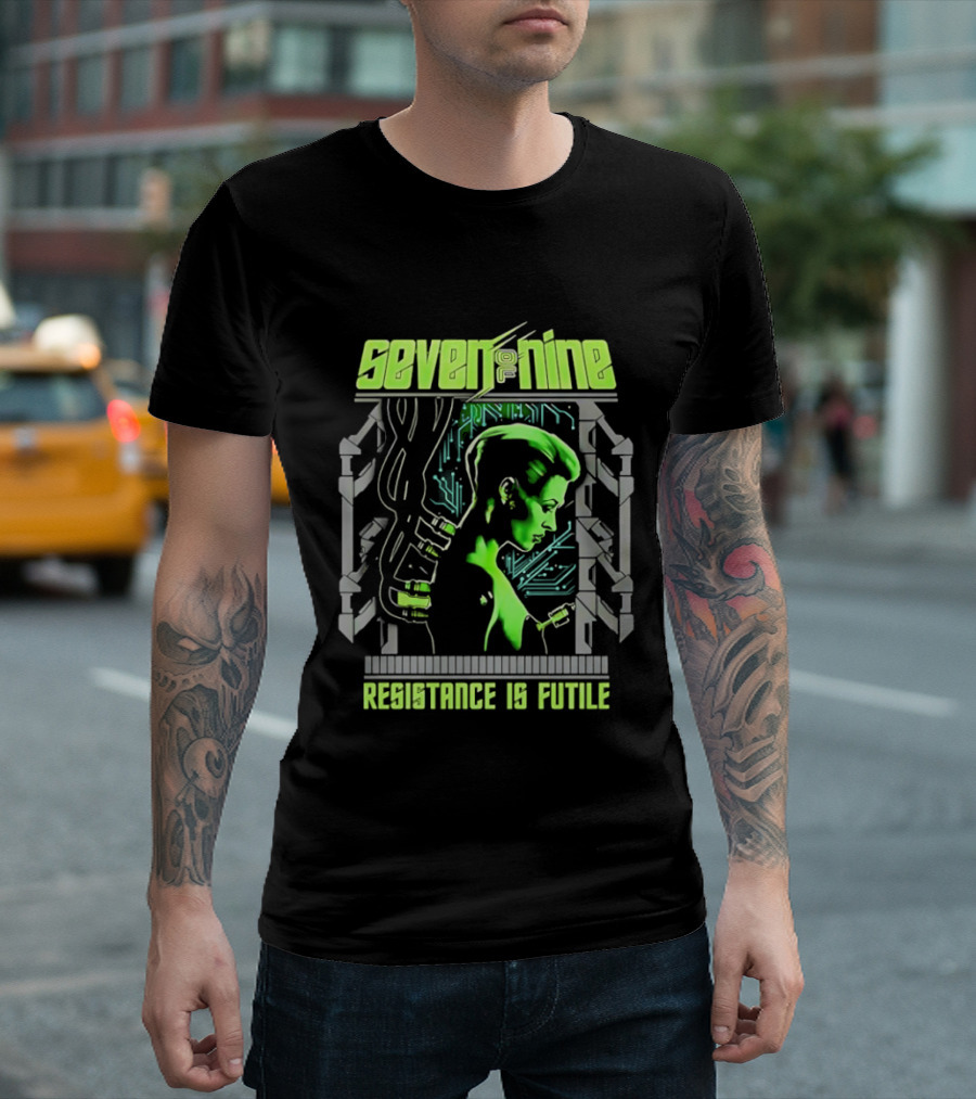 Seven Of Nine Resistance Is Futile Borg Assimilation T-Shirt