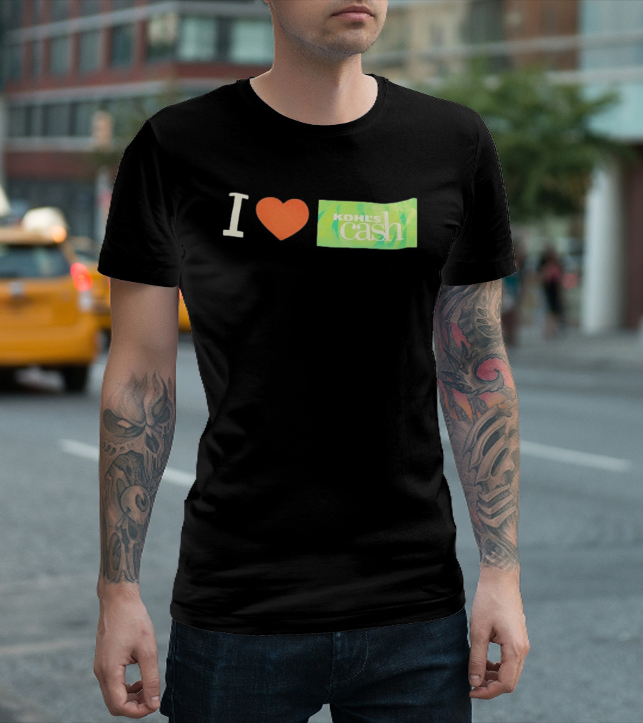 I Love Kohl's Cash Green Heart T-Shirt