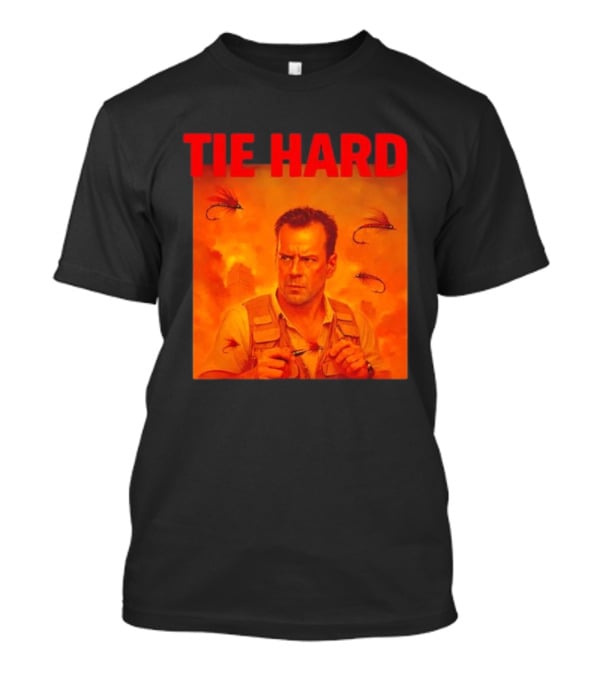 TIE HARD Fly Fisherman Action Hero T-Shirt