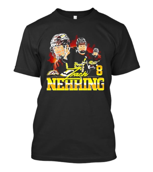 Western Michigan Broncos Men's Ice Hockey Zach Nehring 8 NCAA T-Shirt