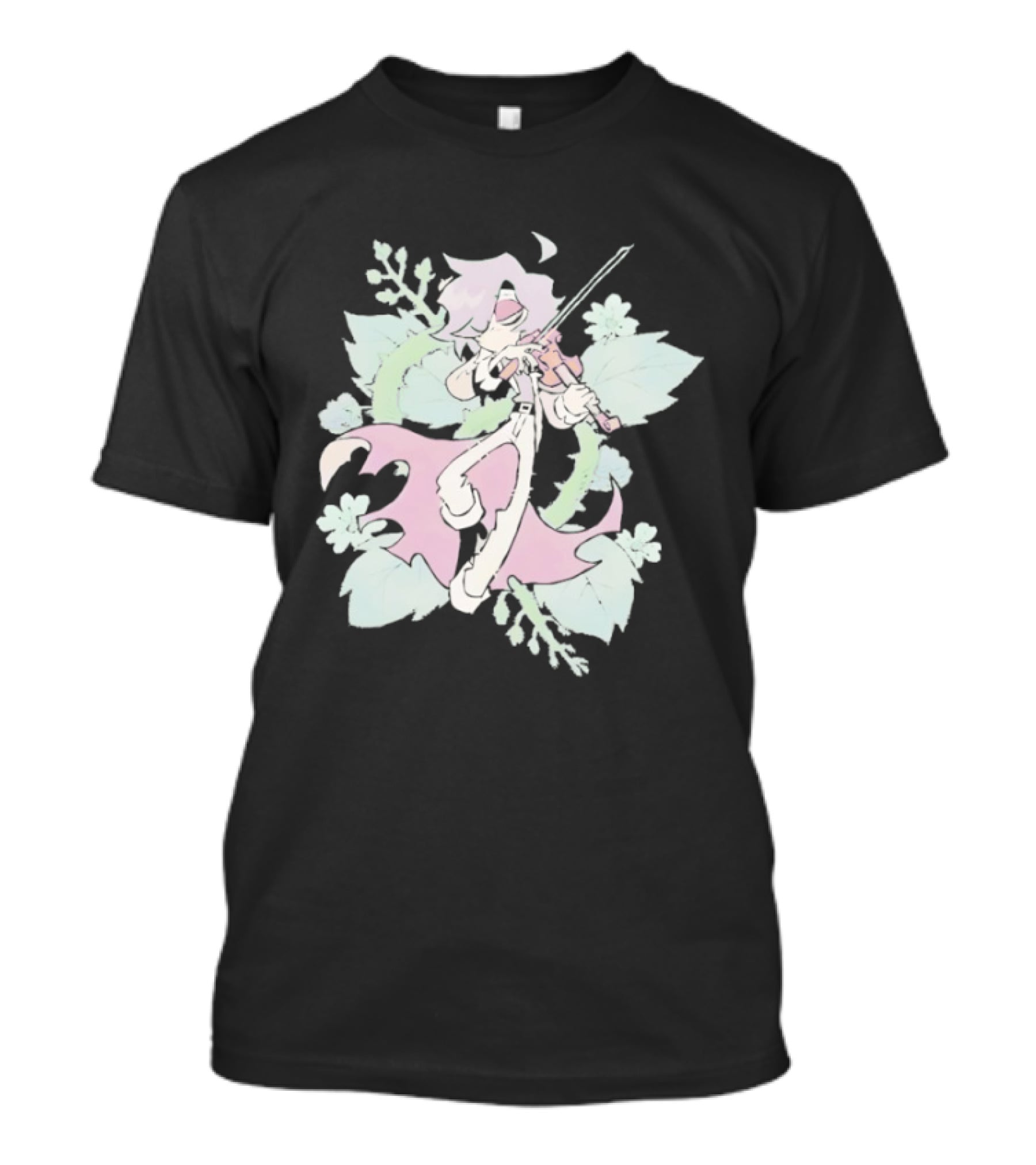 Zeddyzi Ramshackle Stone Vibes Guitar Player With Pastel Floral T-Shirt