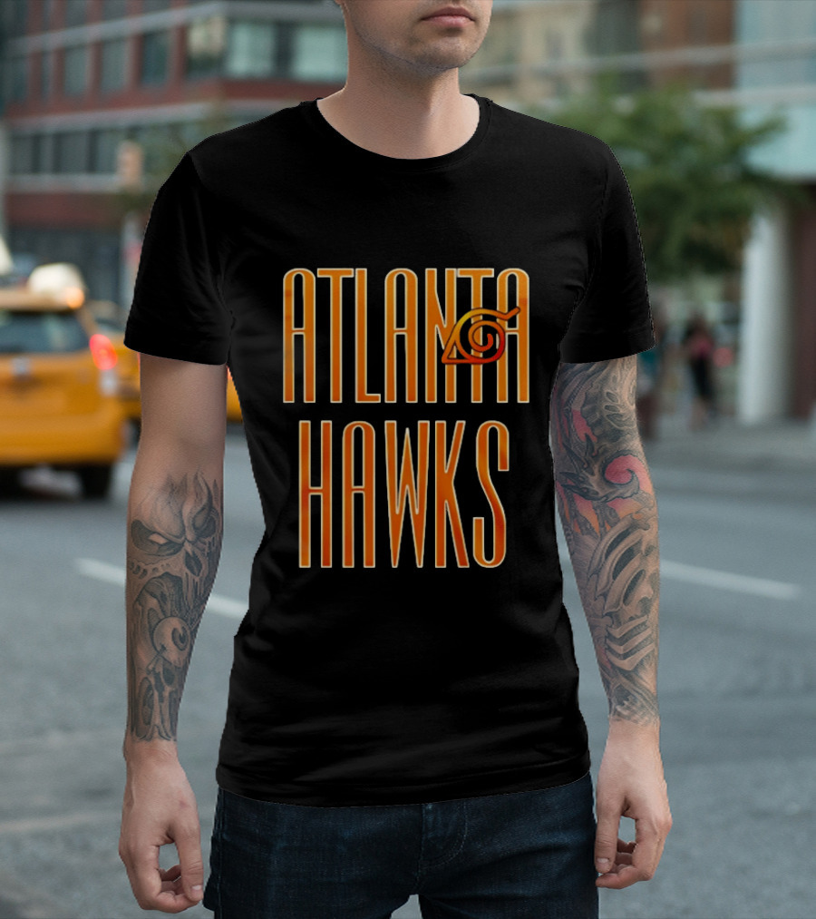 Atlanta Hawks Naruto Vintage Sharingan T-Shirt