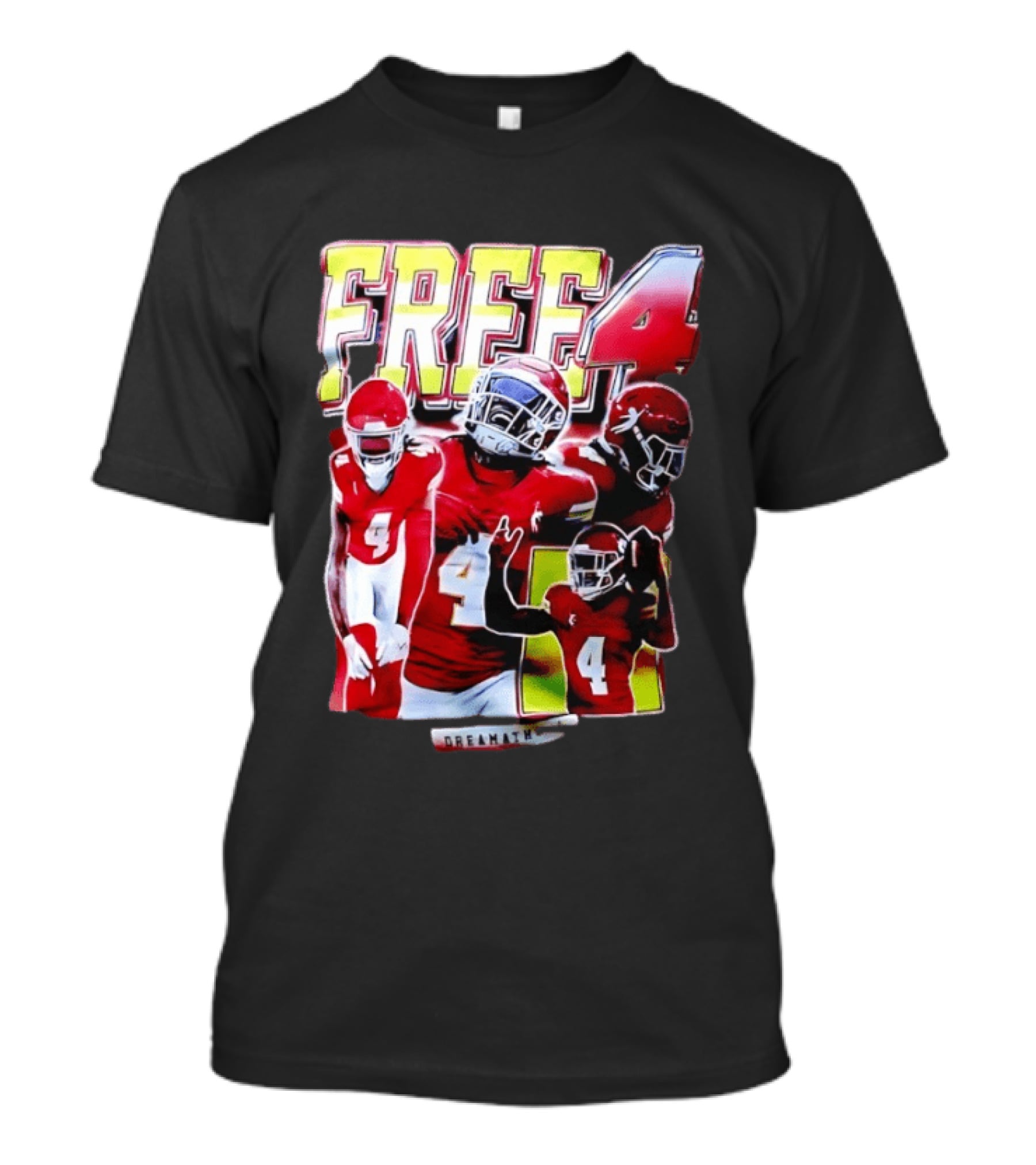 Free 4 Rashee Rice Kansas City Chiefs Dreamathon T-Shirt
