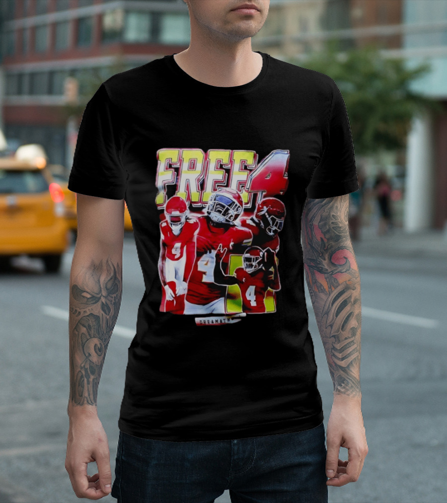 Free 4 Rashee Rice Kansas City Chiefs Dreamathon T-Shirt