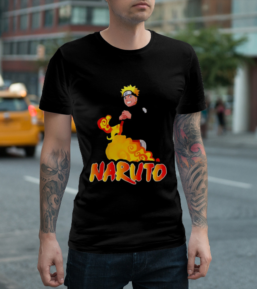 Naruto Atlanta Hawks Vintage 90s Style Anime T-Shirt