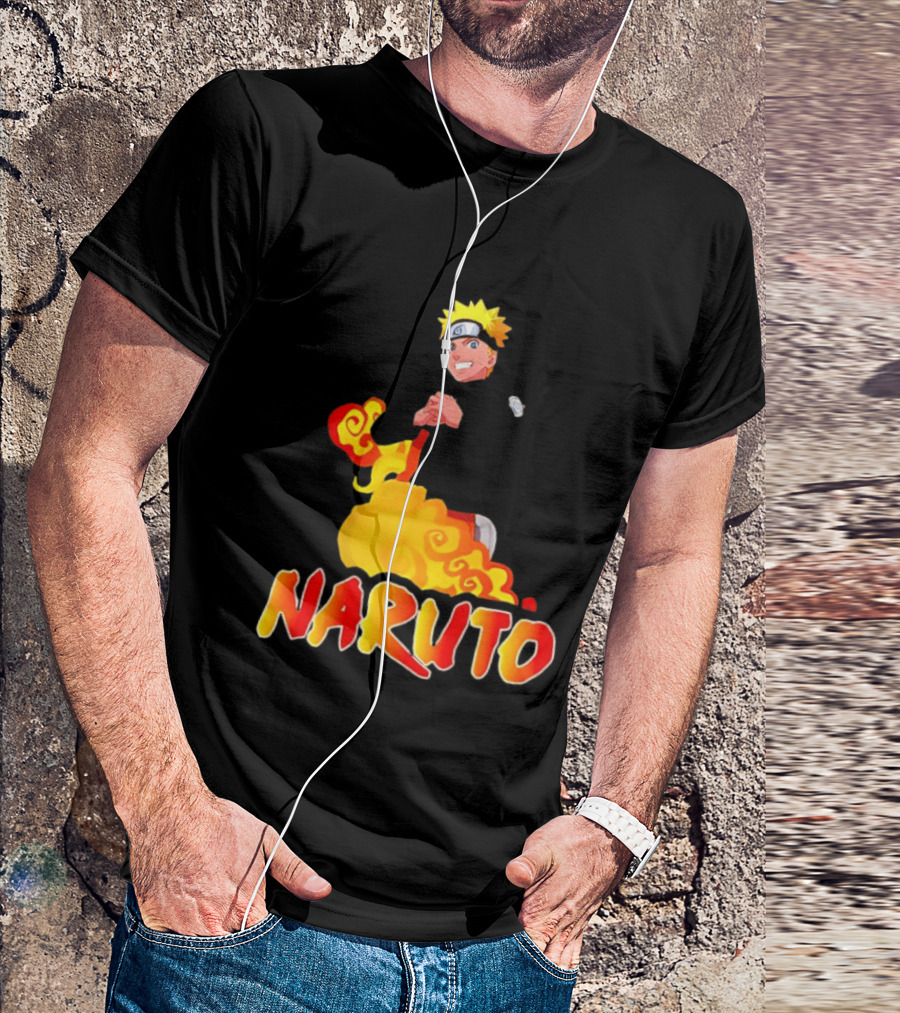 Naruto Atlanta Hawks Vintage 90s Style Anime T-Shirt
