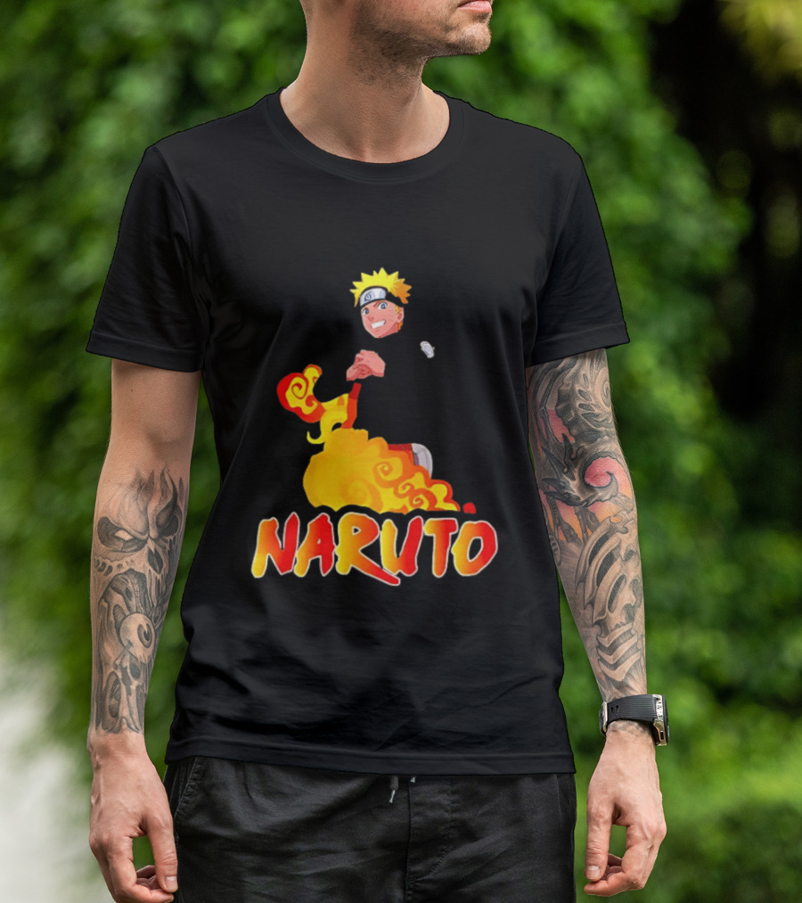 Naruto Atlanta Hawks Vintage 90s Style Anime T-Shirt