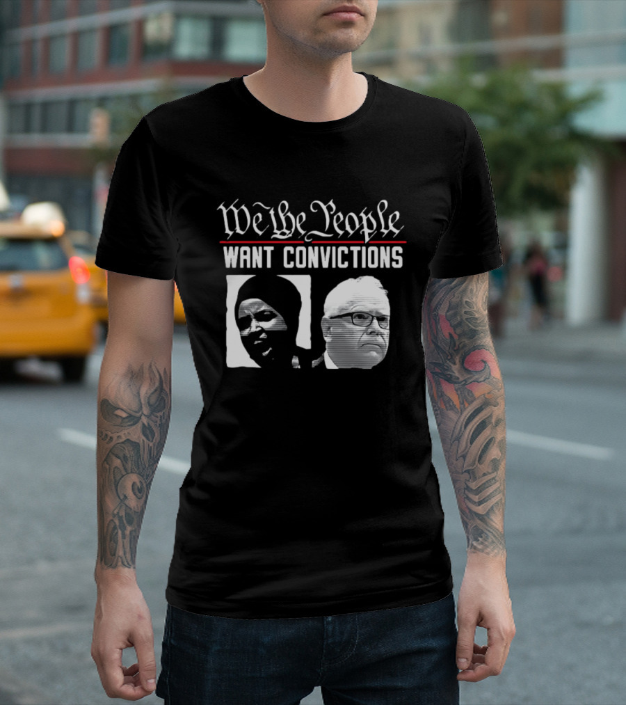 We The People Want Convictions Political Faces T-Shirt