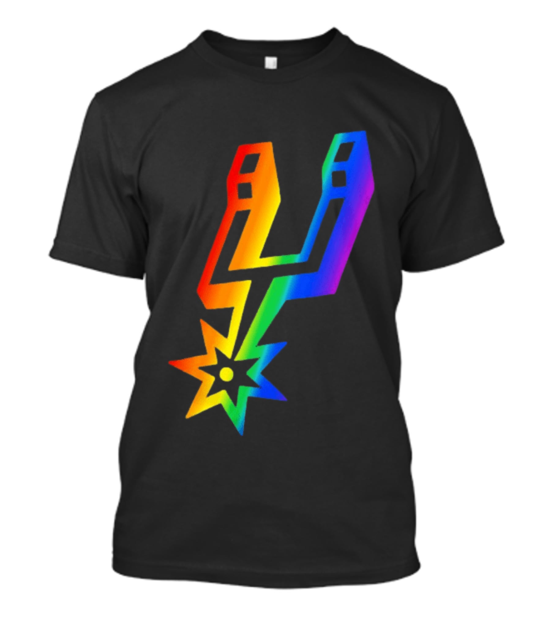 San Antonio Spurs LGBT Pride Rainbow Spurs T-Shirt