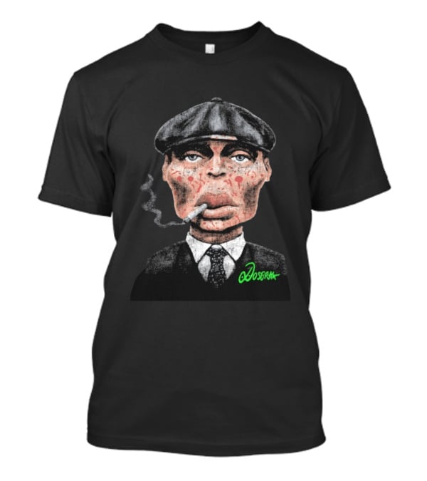Tommy Shelby Smoking Cigarette By Dosbrak T-Shirt