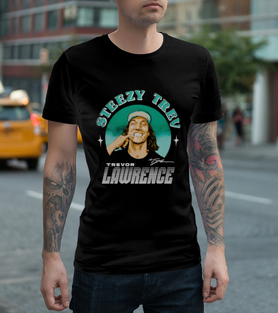 Steezy Trev Trevor Lawrence Signature Jacksonville T-Shirt
