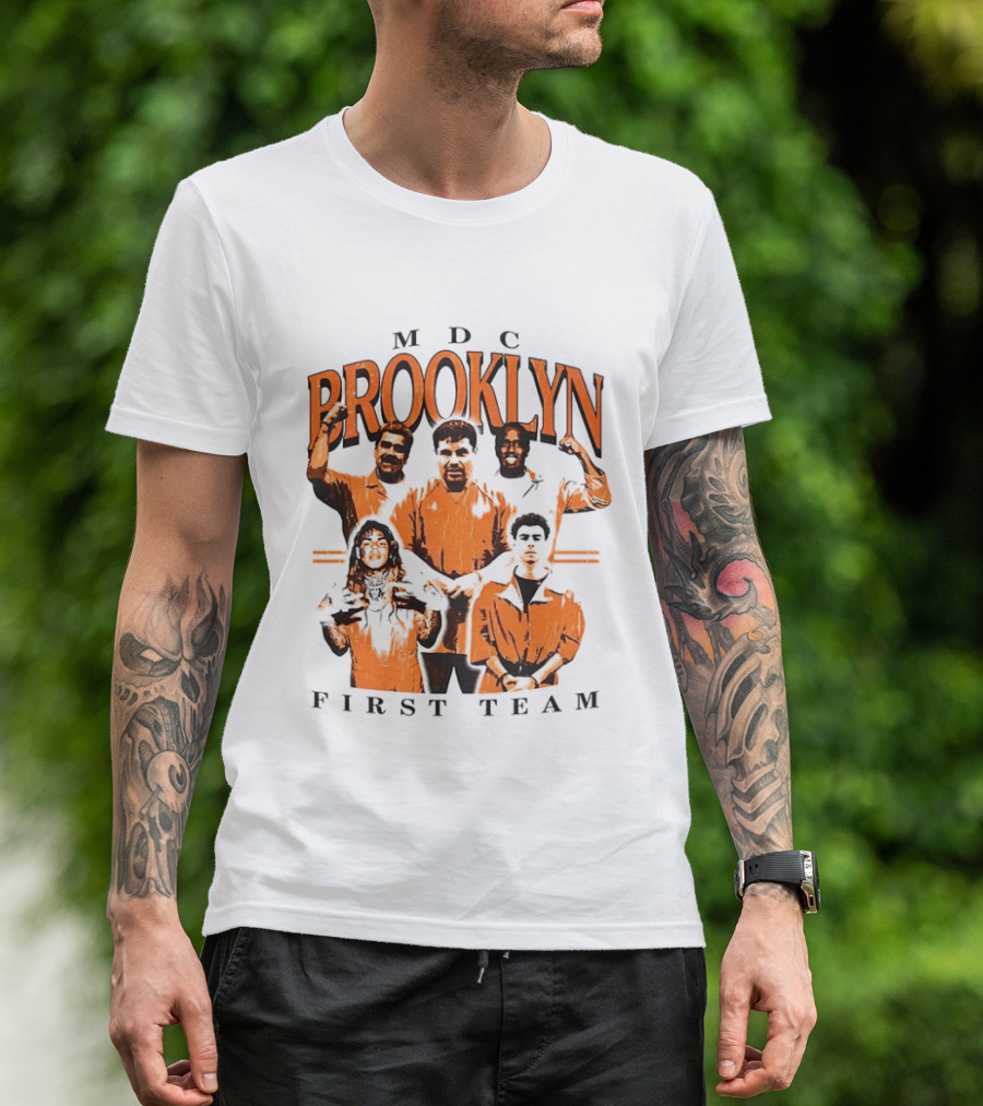 MDC Brooklyn First Team Meme Orange Figures T-Shirt