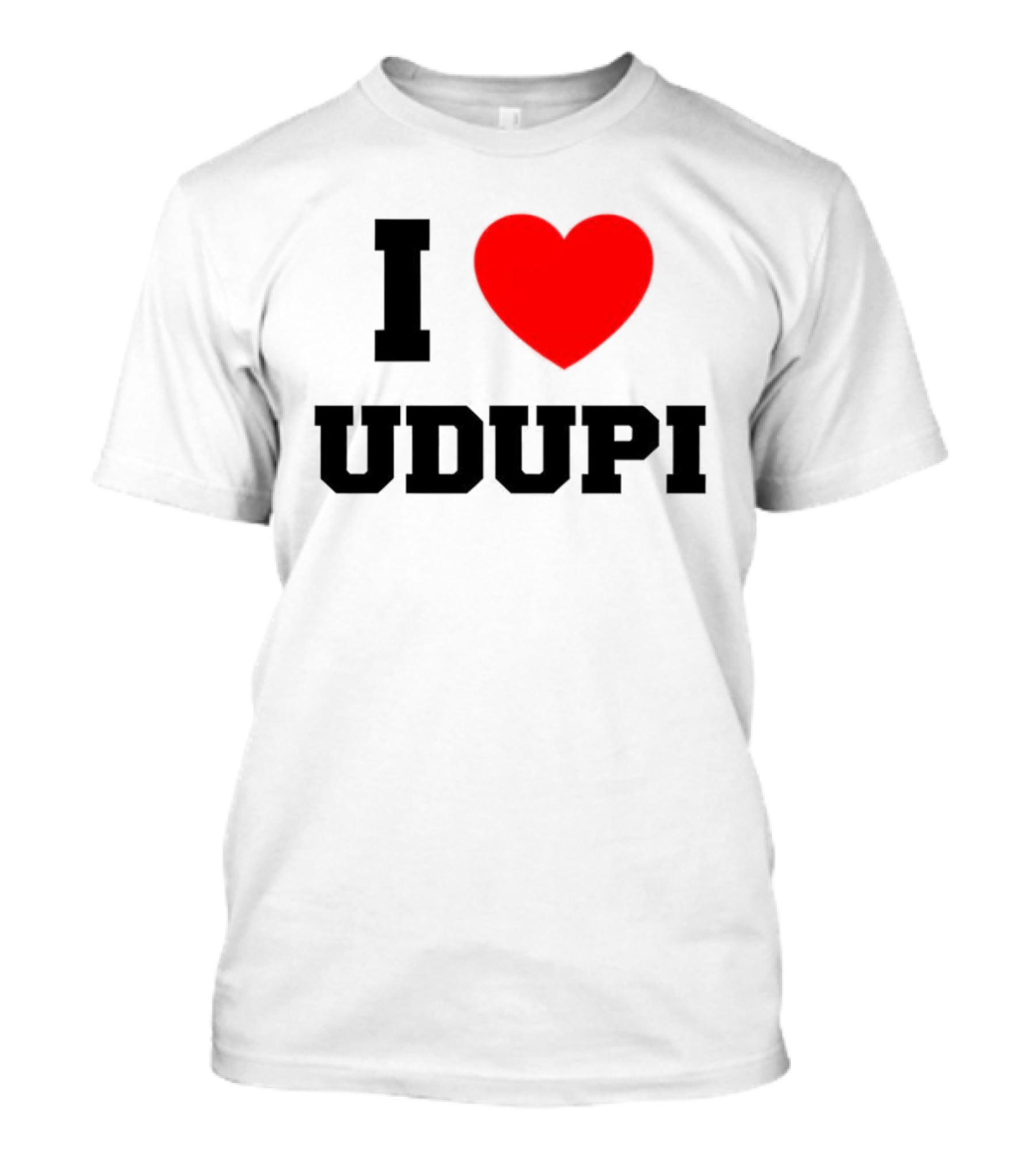 I Love Udupi Heart T-Shirt