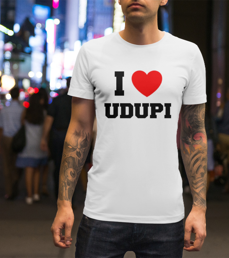 I Love Udupi Heart T-Shirt
