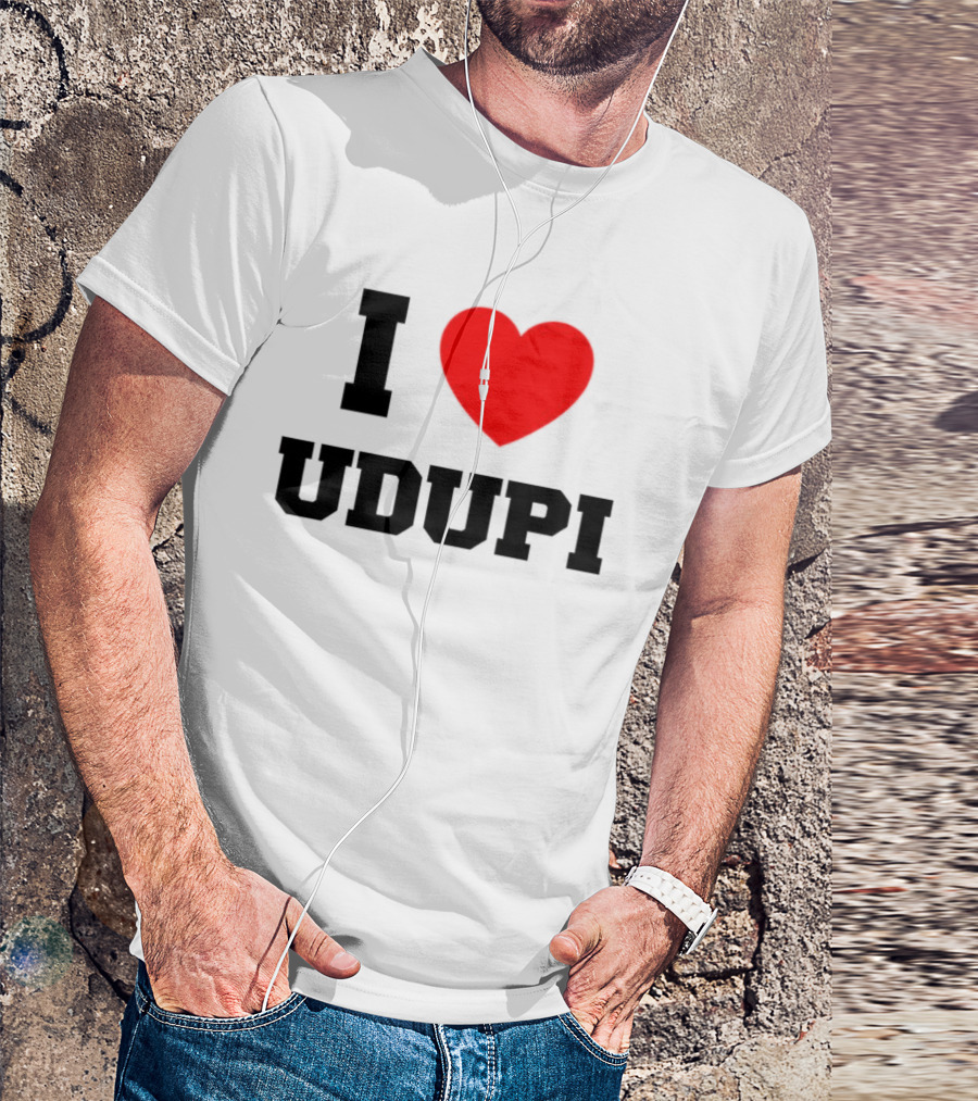 I Love Udupi Heart T-Shirt