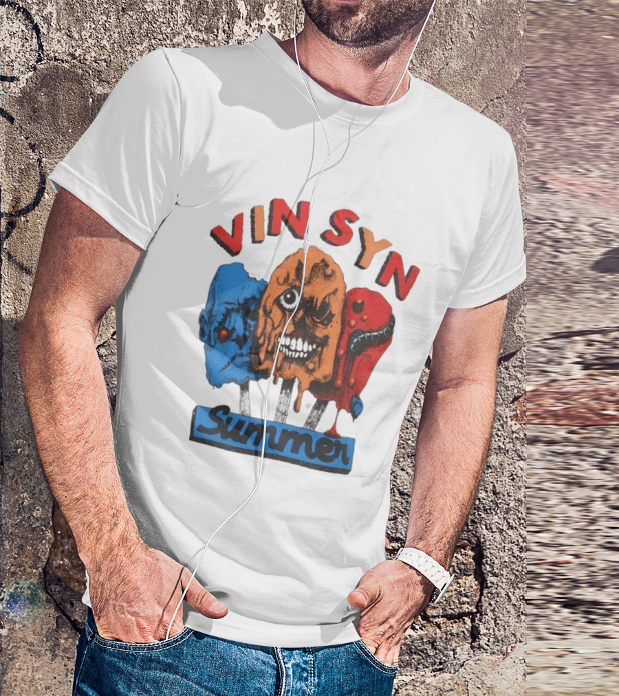 VIN SYN Summer Horror Monster Trio T-Shirt