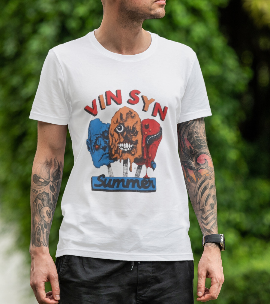 VIN SYN Summer Horror Monster Trio T-Shirt
