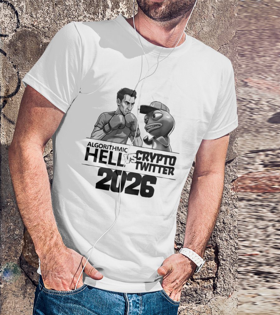 Algorithmic Hell Vs Crypto Twitter Boxing Showdown 2026 T-Shirt