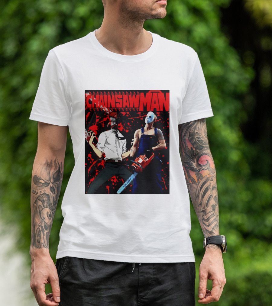 Chainsaw Man Shady Anime Horror T-Shirt