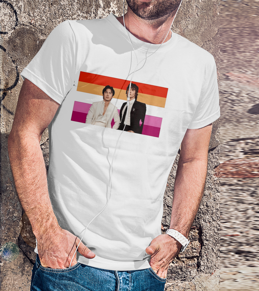 Hudson Williams Connor Storrie Lesbian Pride Flag Themes T-Shirt