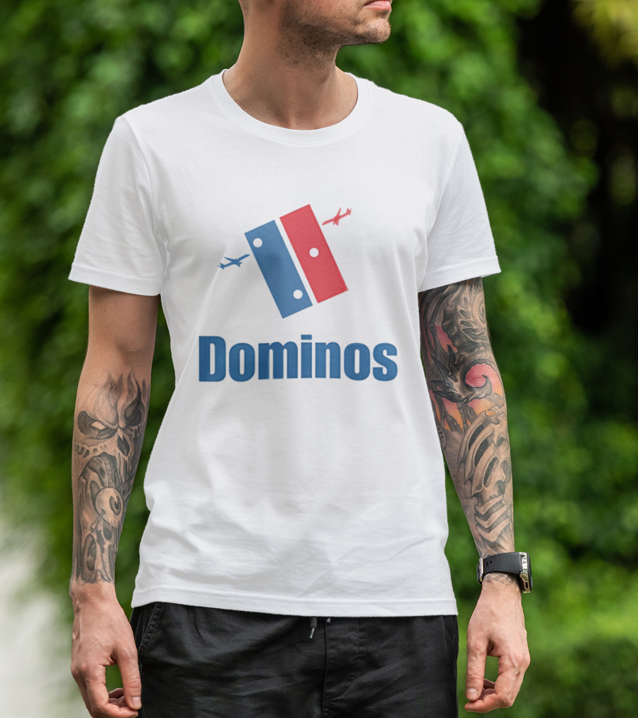 Dominos 9.11 Parody With Plane T-Shirt