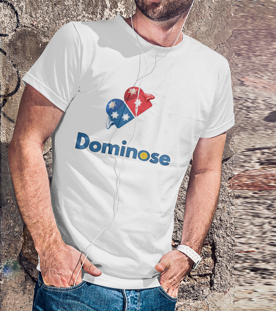 Dominoes Star Red Blue T-Shirt
