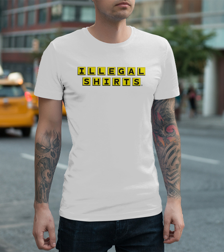 Illegal Waffle House Yellow Crossword Illegal T-Shirt