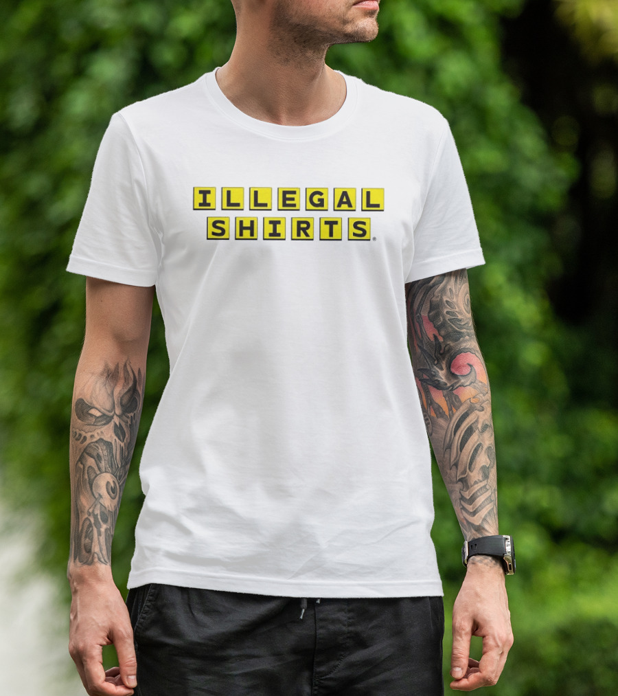 Illegal Waffle House Yellow Crossword Illegal T-Shirt