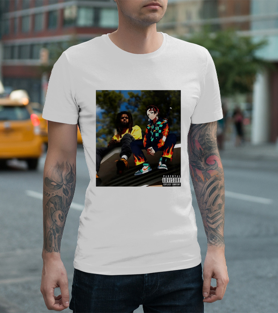 Forest Hills Scru Face Jean Tanjiro Kamado Parental Advisory Explicit Content T-Shirt