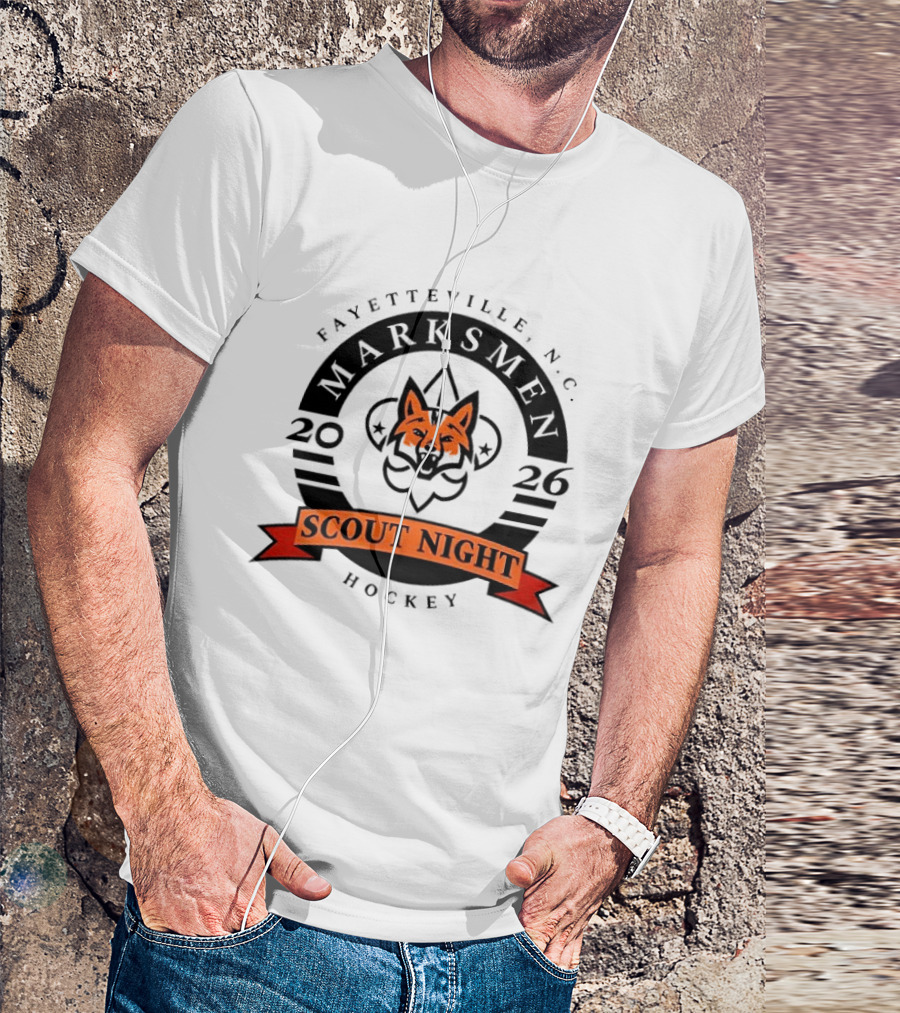 Fayetteville NC Marksmen Scout Night Hockey 2026 T-Shirt