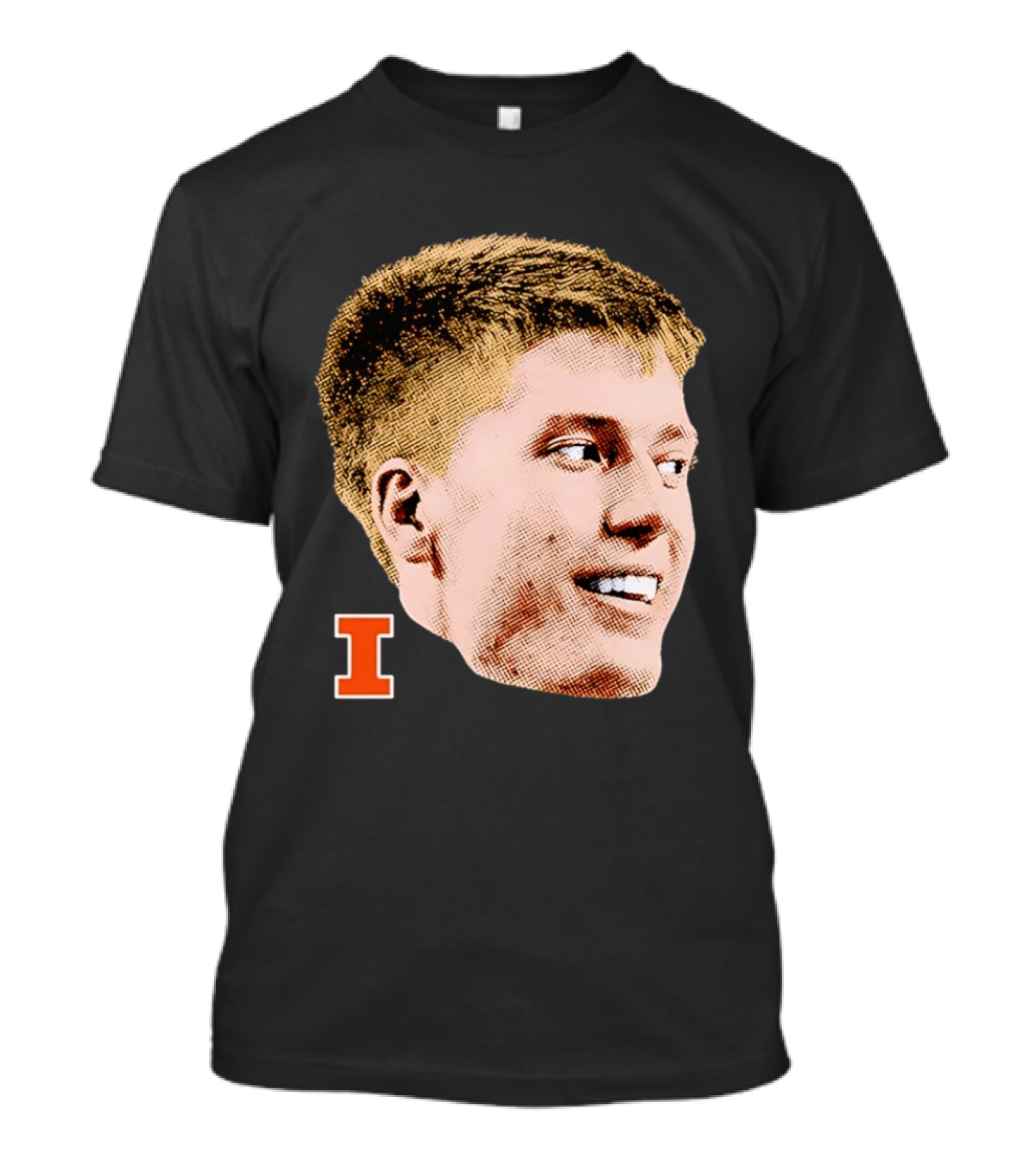 Ben Humrichous Illinois Fighting Illini Big Head I T-Shirt