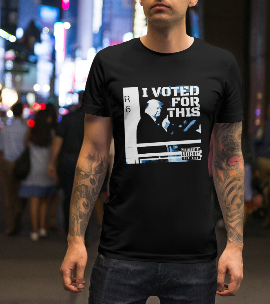 I Voted For This Trump Middle Finger T-Shirt