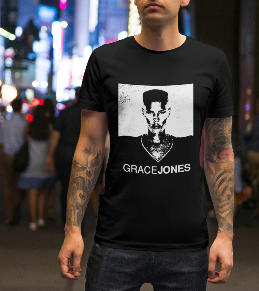 Grace Jones Classic Style Minimalist T-Shirt
