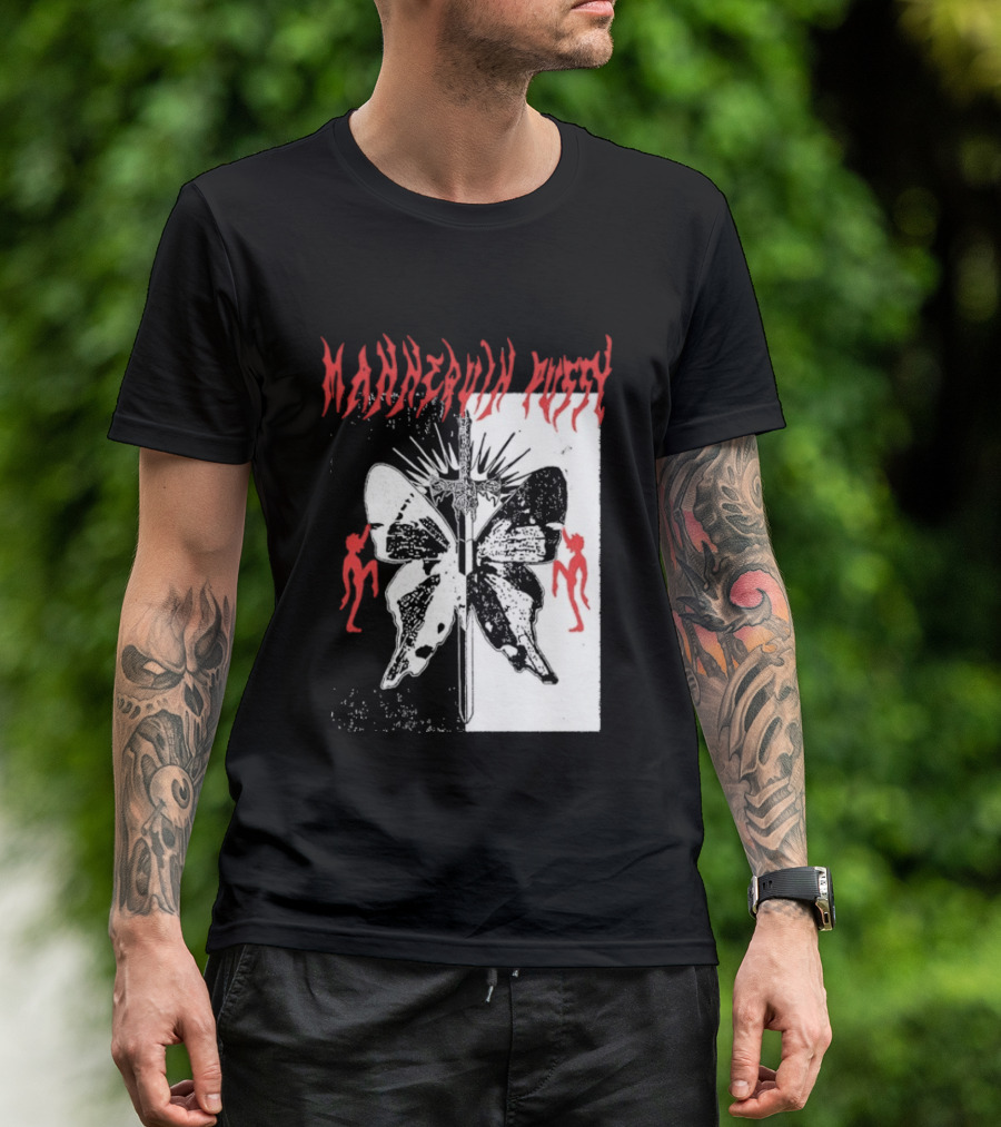 Mannequin Pussy Butterfly Gothic Aesthetic With Dancing Figures T-Shirt