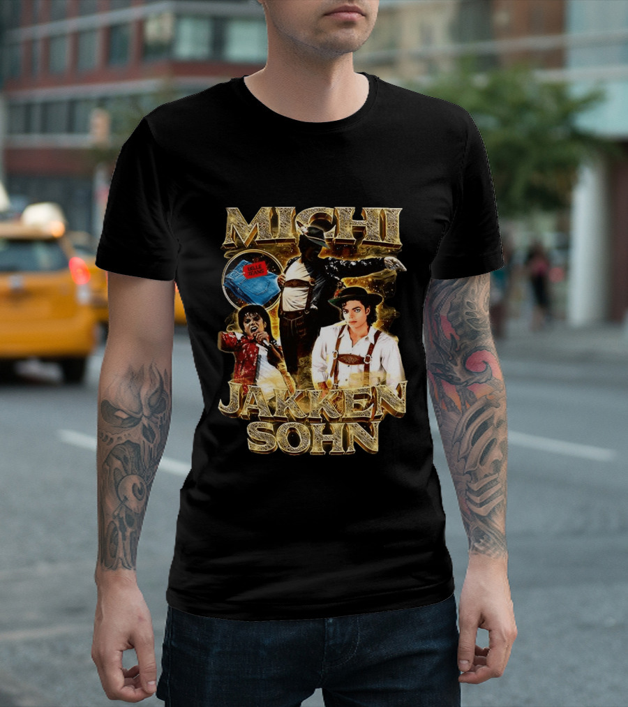 Michi Jakkensohn Billie Jeans Michael Parody Gold T-Shirt