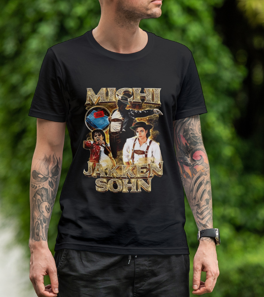 Michi Jakkensohn Billie Jeans Michael Parody Gold T-Shirt