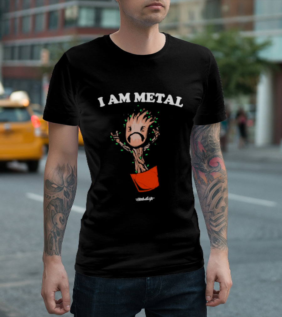 I Am Metal Mosh It Up Dancing Potted T-Shirt