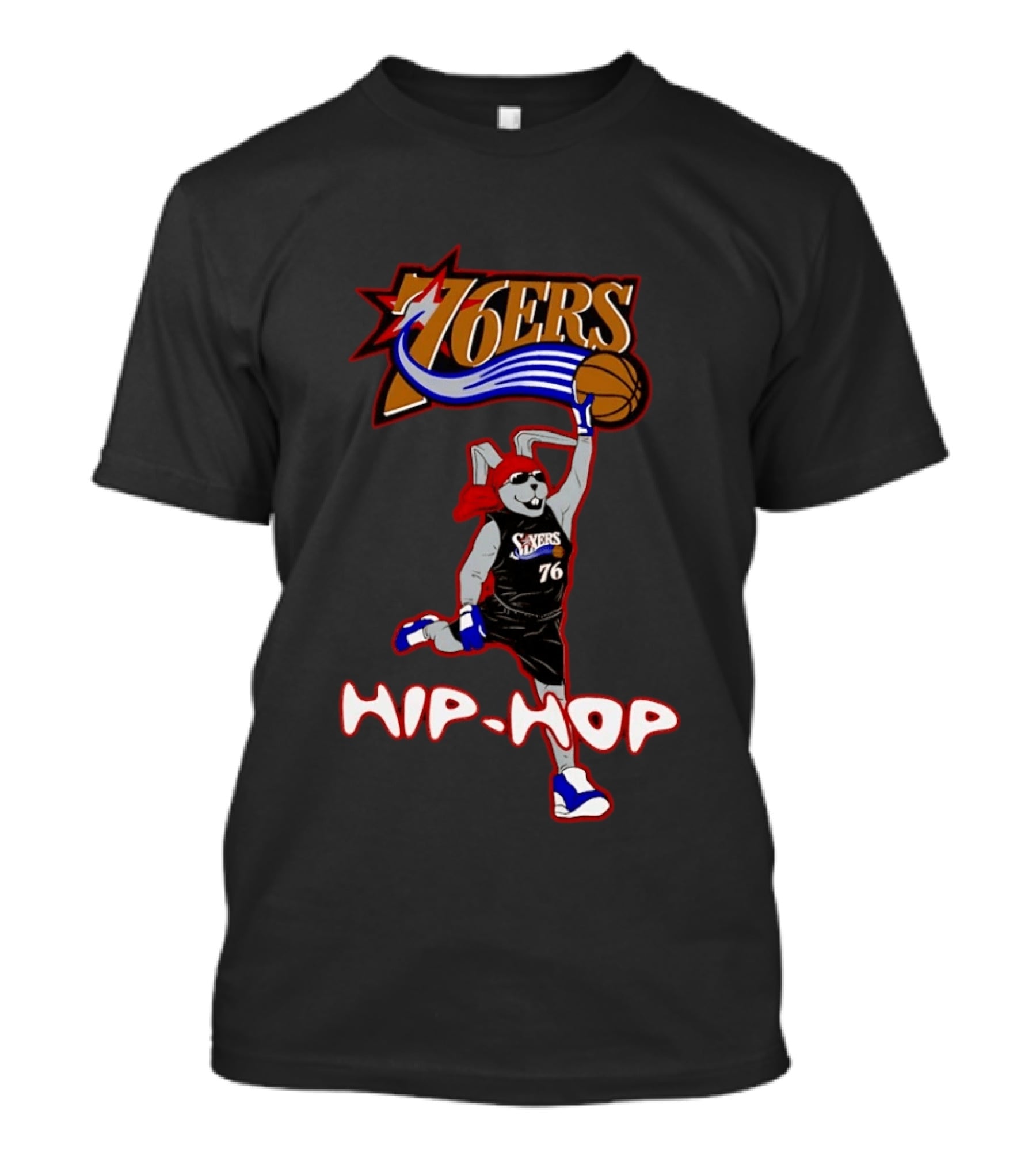 Philadelphia 76ers Hip Hop Basketball Mascot 76ers T-Shirt