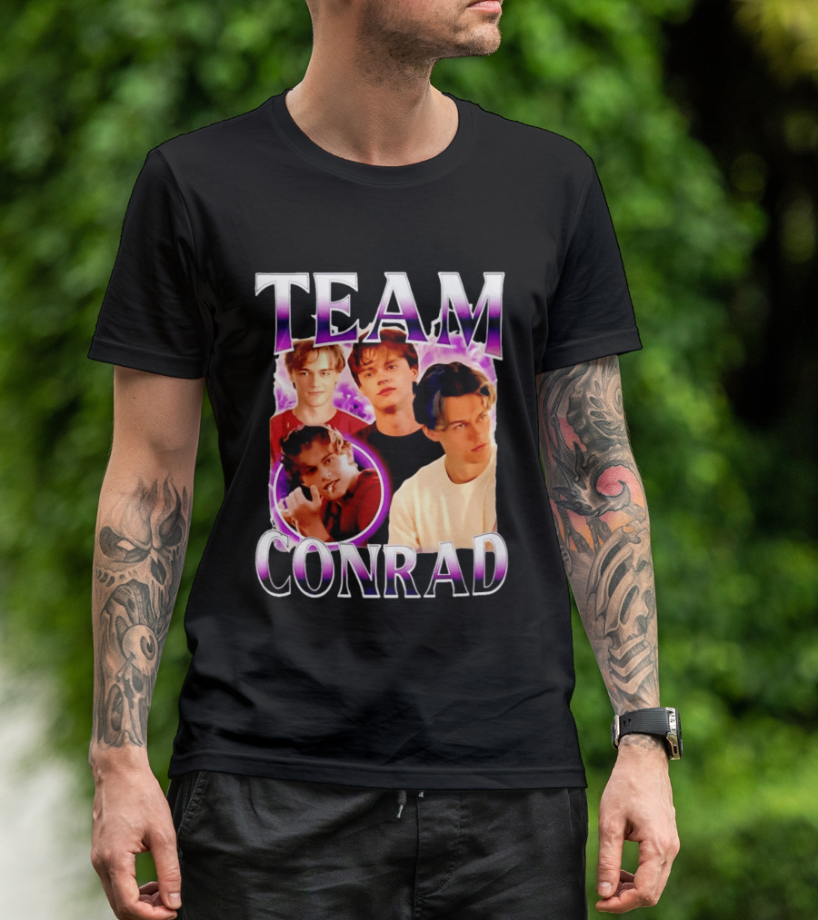 Team Conrad Fan Favorite Characters Collage 90s T-Shirt