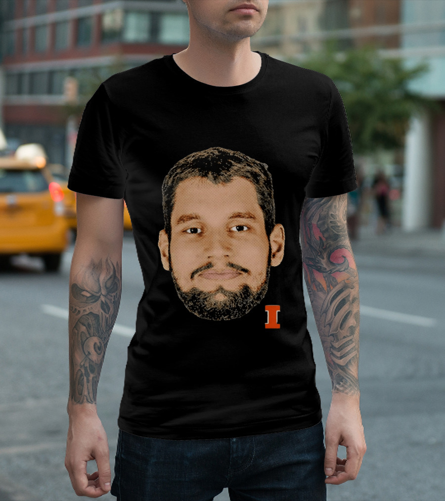 Tomislav Ivisic Illinois Fighting Illini Big Head I T-Shirt