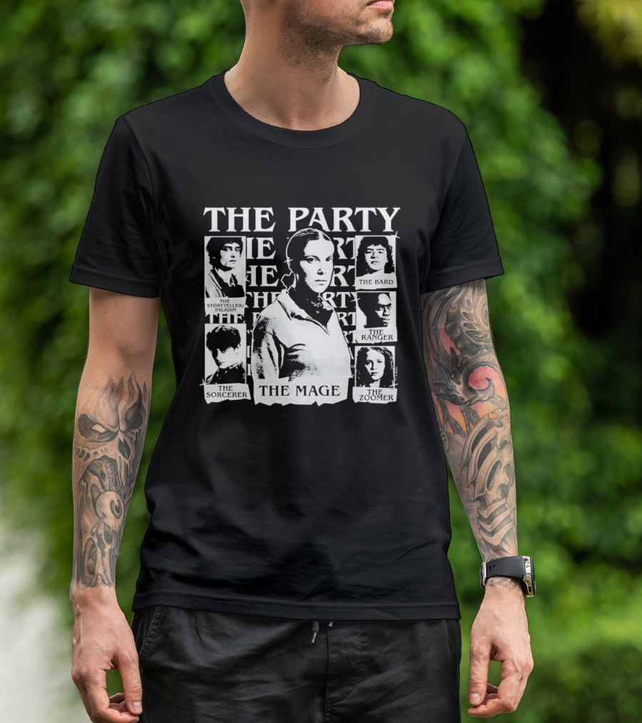 The Party The Rogue The Sorceress The Bard The Warrior The Healer The Mage T-Shirt
