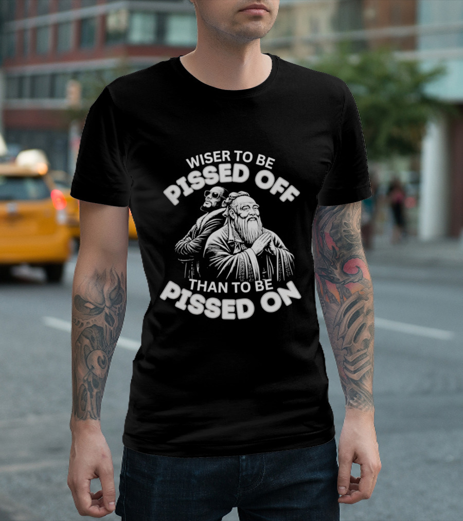Pissed Off Pissed On Wise Owl Philosopher Humor T-Shirt