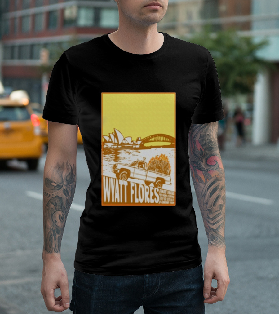 Wyatt Flores Sydney Opera House February 18 2026 Retro Truck Art New South Wales T-Shirt